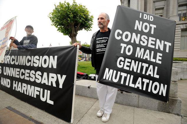 Controversial: The new guidelines, which state how the procedure can cut risk for HIV, STDs and penile cancer, are expected to draw intense opposition from anti-circumcision advocacy groups